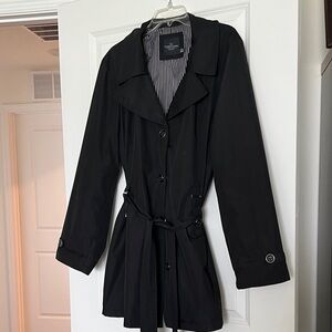 Faded Glory Women's Black Trench Coat